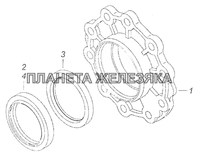 53205-2402050 Крышка стакана подшипников КамАЗ-65111 (Евро 4)