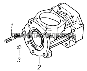 4310-3401716 Корпус углового редуктора механизма рулевого управления КамАЗ-65111 (Евро 4)