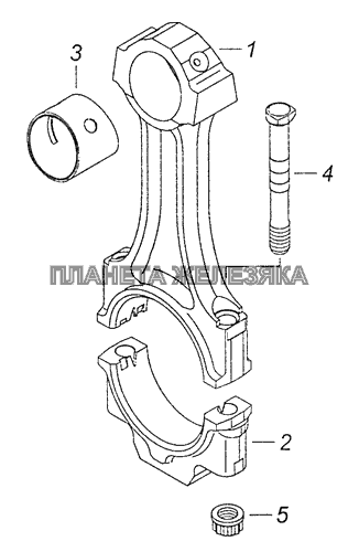 740.1004045 Шатун КамАЗ-65111 (Евро 4)