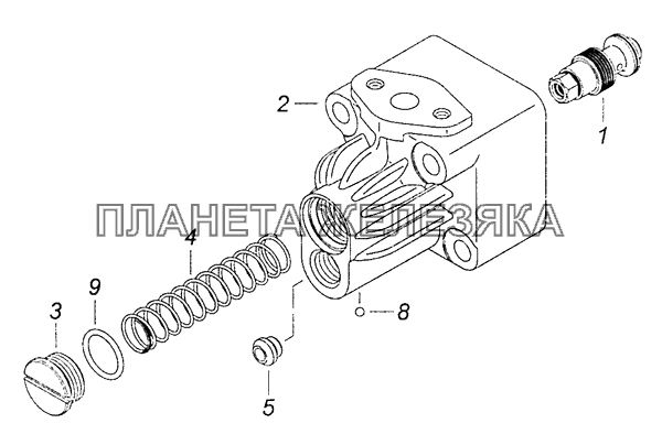 6540-3407212 Крышка насоса рулевого усилителя КамАЗ-65111 (Евро 4)