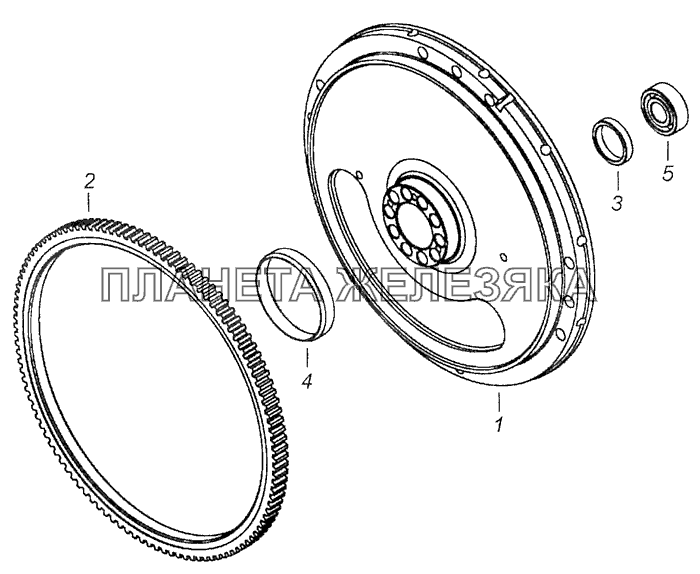 740.50-1005115-10 Маховик КамАЗ-65111 (Евро 4)