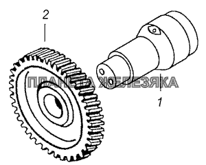 154.1770210 Вал промежуточный делителя передач КамАЗ-65115, 65116 (Евро-4)