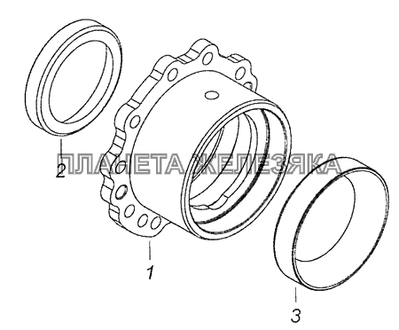 5320-2402108 Стакан подшипников КамАЗ-65115, 65116 (Евро-4)