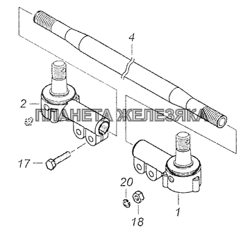 5297-3414052 Тяга рулевого трапеции КамАЗ-65115, 65116 (Евро-4)