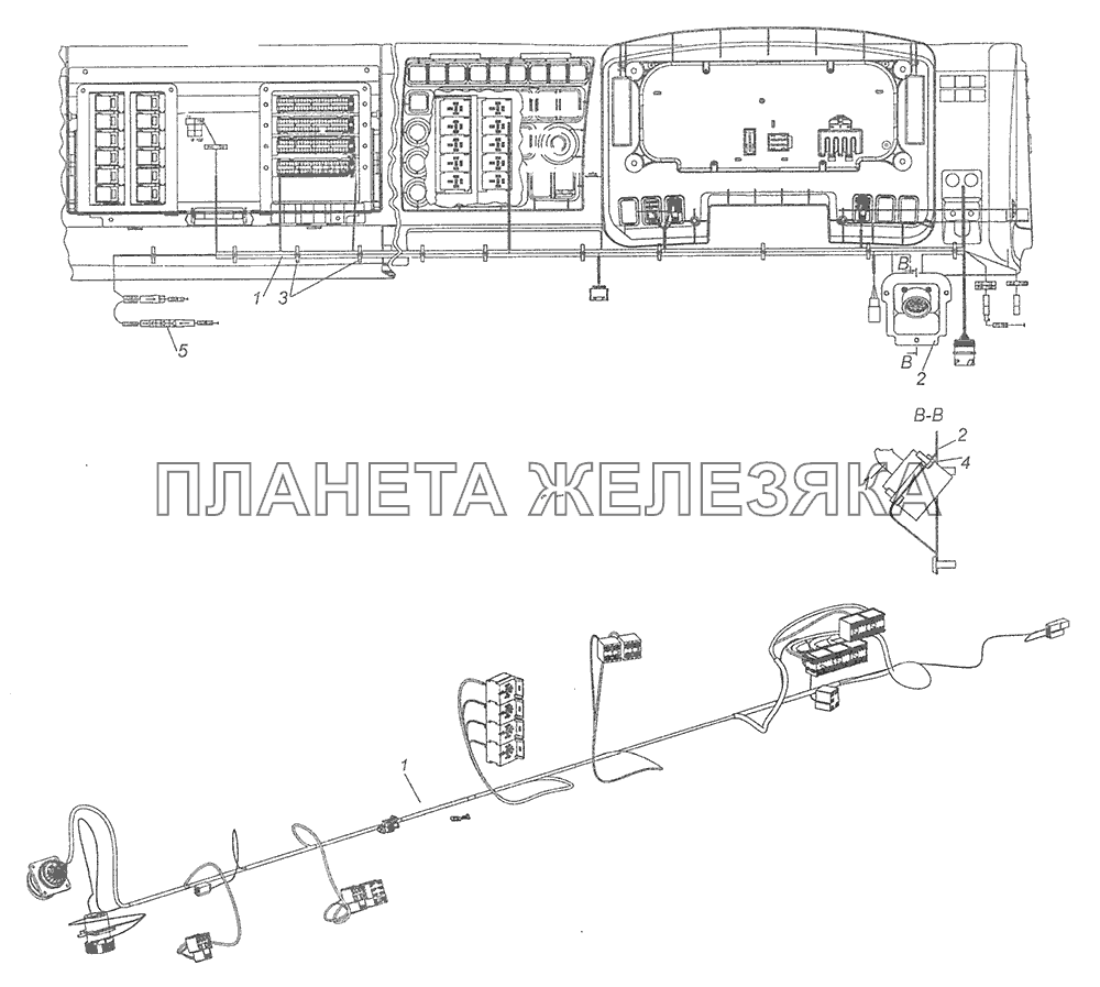 Схема проводки камаз 65115