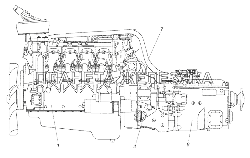 820.60-1000300 Агрегат силовой КАМАЗ 820.60-260 КамАЗ-65115, 65116 (Евро-4)