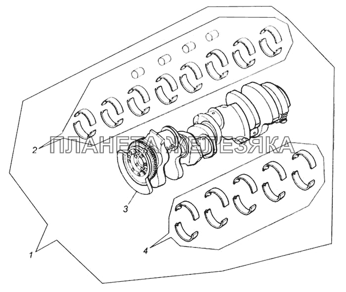Коленвал (комплекты для запасных частей) КамАЗ-65115