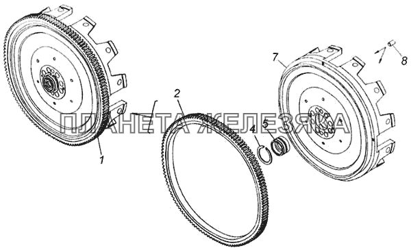 Маховик в сборе КамАЗ-65115