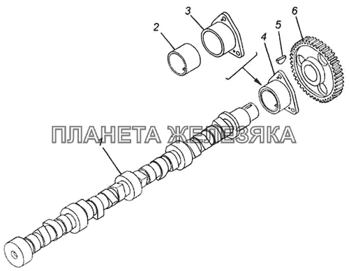 Вал распределительный КамАЗ-65115