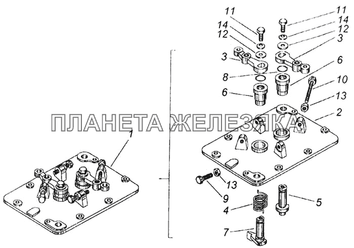 Крышка регулятора верхняя в сборе КамАЗ-65115