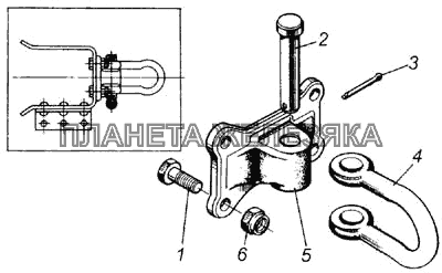Проушина буксирная КамАЗ-65115