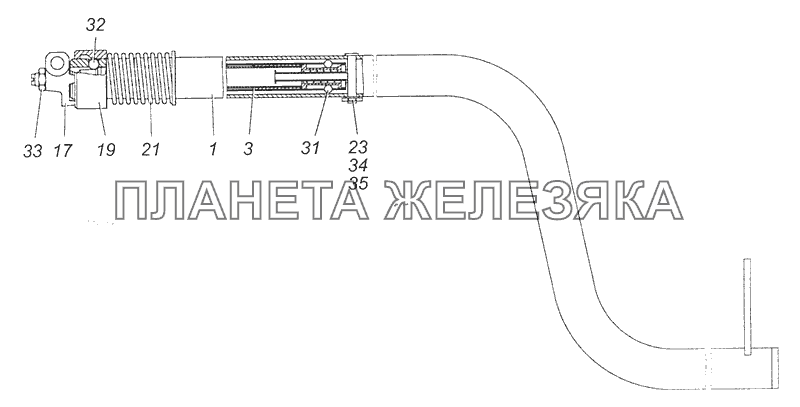 65115-1703325-40 Тяга КамАЗ-65115 (Евро-3)