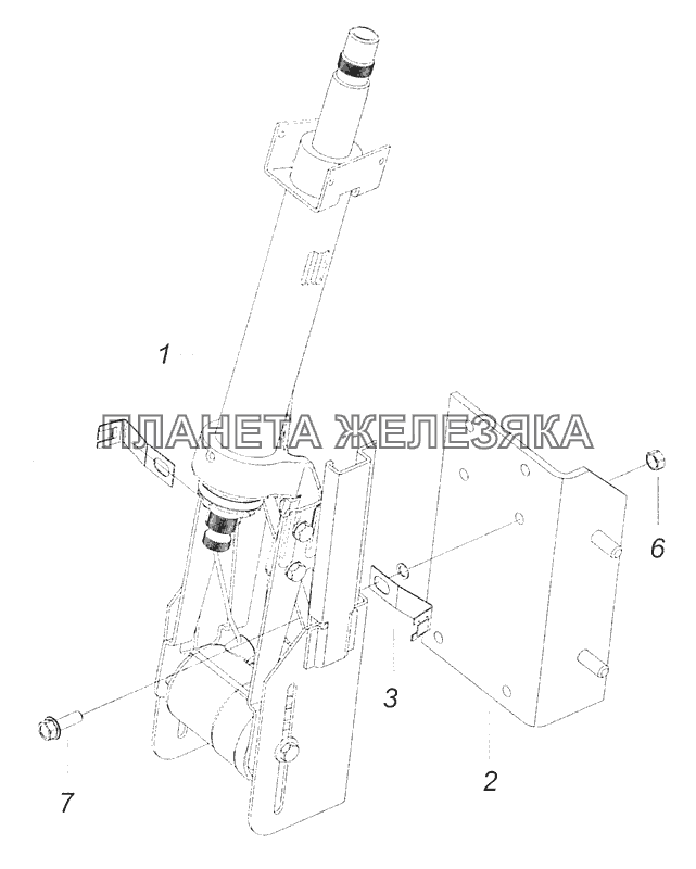 Рулевая колонка камаз 65115 схема