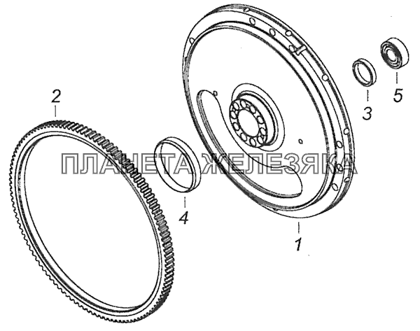 740.50-1005115-10 Маховик КамАЗ-65115 (Евро-3)
