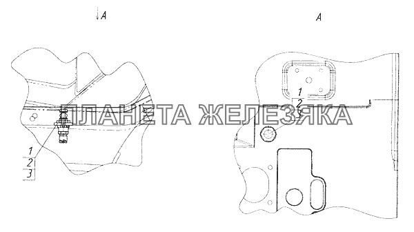 6520-4011040 Установка выключателя моторного тормоза КамАЗ-65115 (Евро-3)