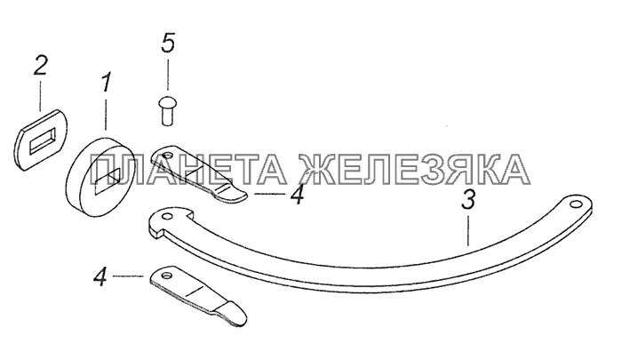 5320-6106083 Ограничитель двери КамАЗ-65115 (Евро-3)