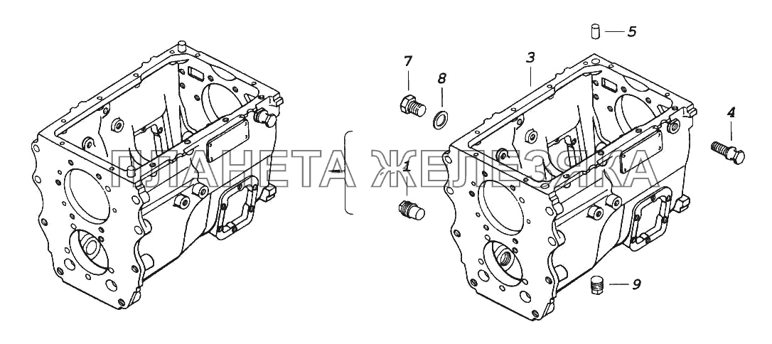 Картер коробки передач КамАЗ-65116