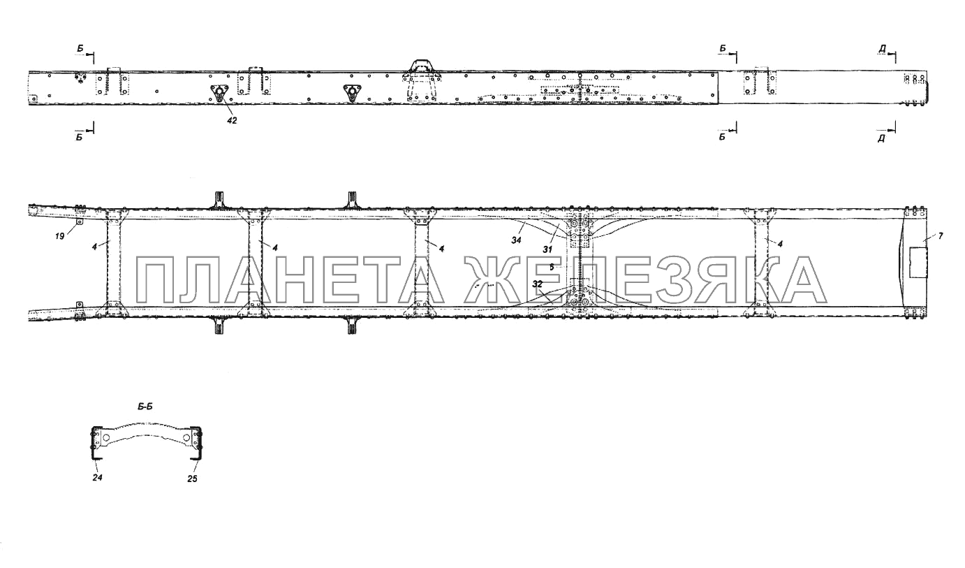 Рама КамАЗ-65116