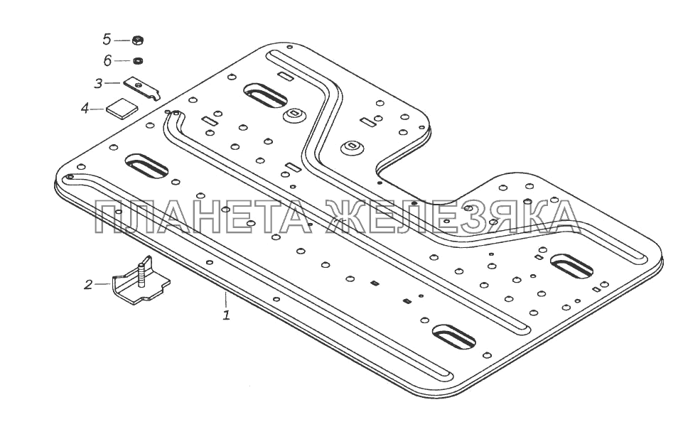 Установка настила рамы КамАЗ-65116