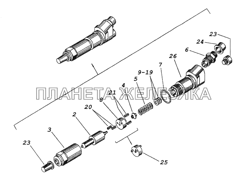 Форсунка КамАЗ-65116