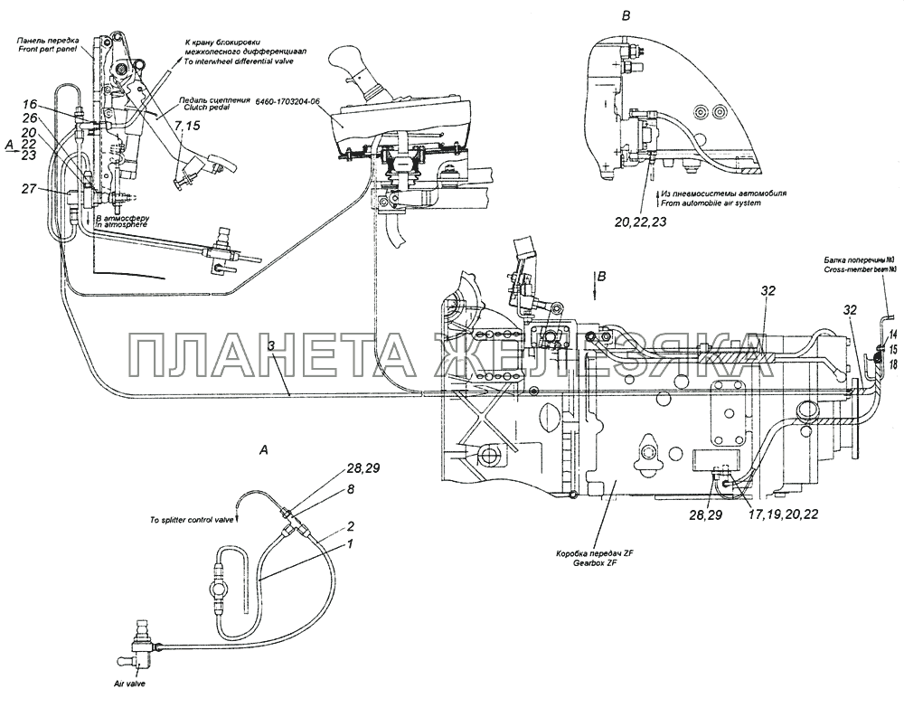 Камаз 6520 коробка передач схема переключения с делителем