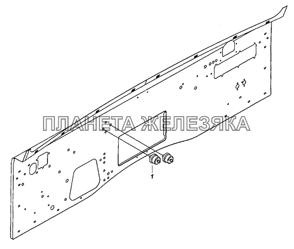 4308-3830005 Установка датчиков указателя давления воздуха КамАЗ-6520 (Euro-4)