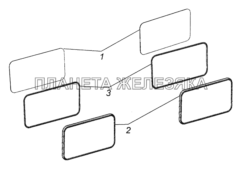 65115-5603005 Установка стекол окна задка КамАЗ-6520 (Euro-4)
