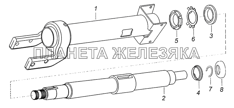 6520-3444010-19 Колонка рулевого управления КамАЗ-6520 (Euro-4)