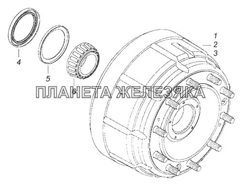 Стабилизатор задний камаз 6520 схема