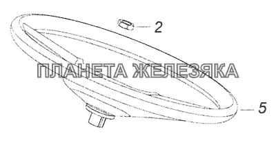 5460-3400002-19 Установка рулевого колеса КамАЗ-6520 (Euro-4)