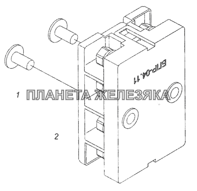 65115-3722002 Установка блока предохранителей КамАЗ-6520 (Euro-4)
