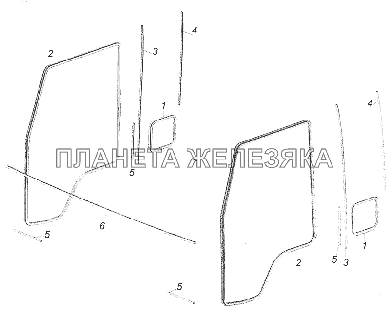 53205-8212300 Установка окантовок и уплотнителей КамАЗ-6520 (Euro-4)