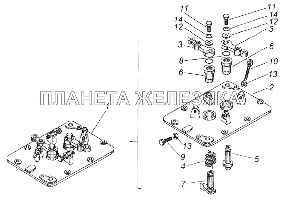 Крышка регулятора верхняя в сборе КамАЗ-6520