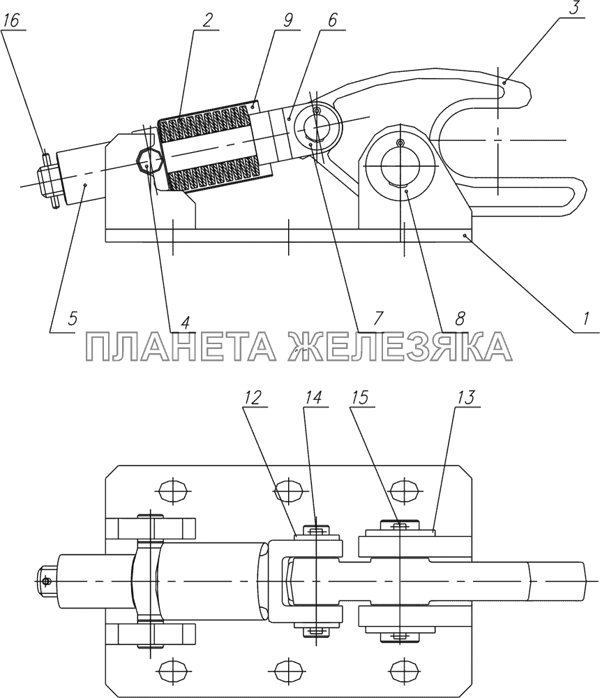 65201-8505100СБ Фиксатор  платформы КамАЗ-65201