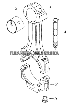 740.1004045 Шатун КамАЗ-65201 Евро 2-3