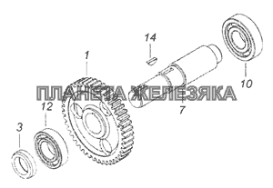 740.37-1121010 Шестерня, ведомая привода ТНВД КамАЗ-65201 Евро 2-3