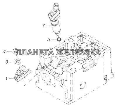 740.50-1112000 Установка форсунки КамАЗ-65201 Евро 2-3