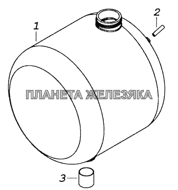5320-1311010-30 Бачок расширительный КамАЗ-65201 Евро 2-3