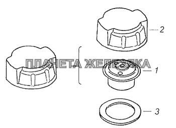 5320-1311060 Пробка расширительного бачка КамАЗ-65201 Евро 2-3