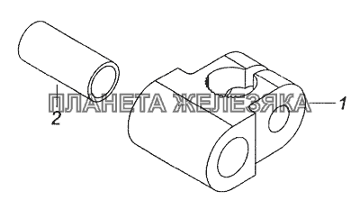142.1703362 Серьга со втулкой КамАЗ-65201 Евро 2-3