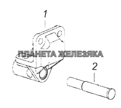 65115-2906070 Кронштейн стабилизатора КамАЗ-65201 Евро 2-3