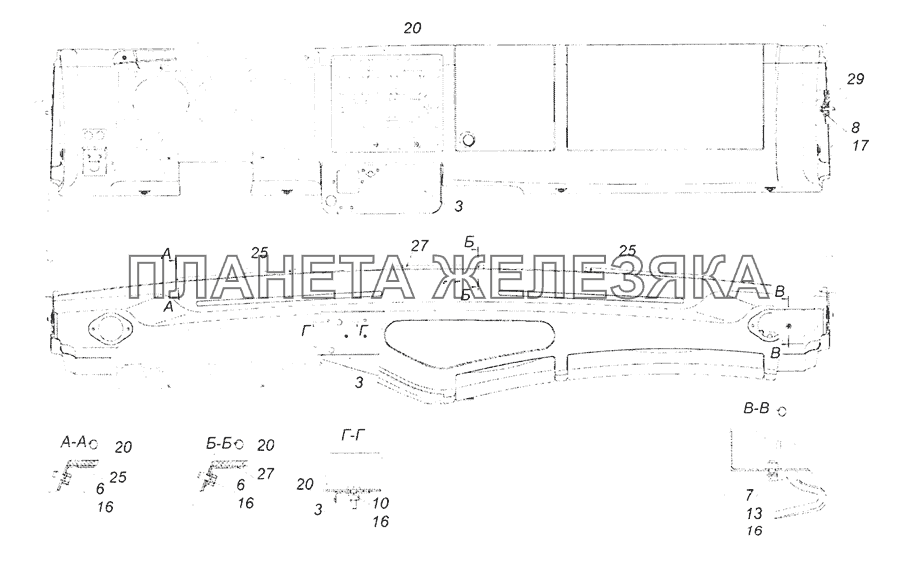 4308-5300023 Установка панели приборов КамАЗ-65201 Евро 2-3