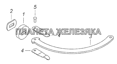 5320-6106083 Ограничитель двери КамАЗ-65201 Евро 2-3