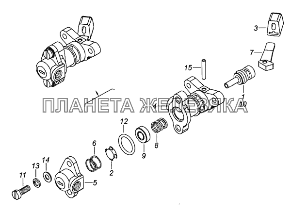 5320-2511060 Кран включения блокировки КамАЗ-6522 (Евро-4)