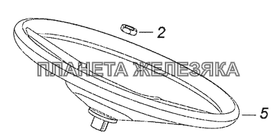 5460-3400002-19 Установка рулевого колеса КамАЗ-6522 (Евро-4)