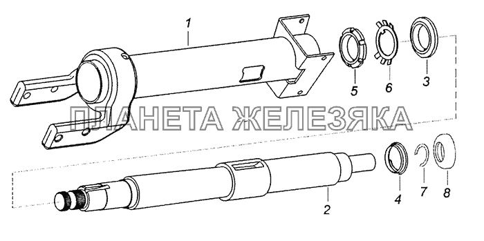 6520-3444010-19 Колонка рулевого управления КамАЗ-6522 (Евро-4)