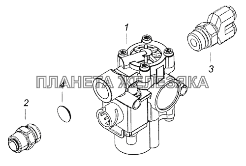 6460-3542005 Модуляторы с соединительной арматурой КамАЗ-6522 (Евро-4)