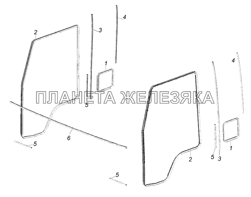 53205-8212300 Установка окантовок и уплотнителей КамАЗ-6522 (Евро-4)