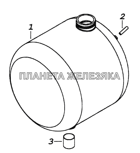 Бачок расширительный КамАЗ-6522