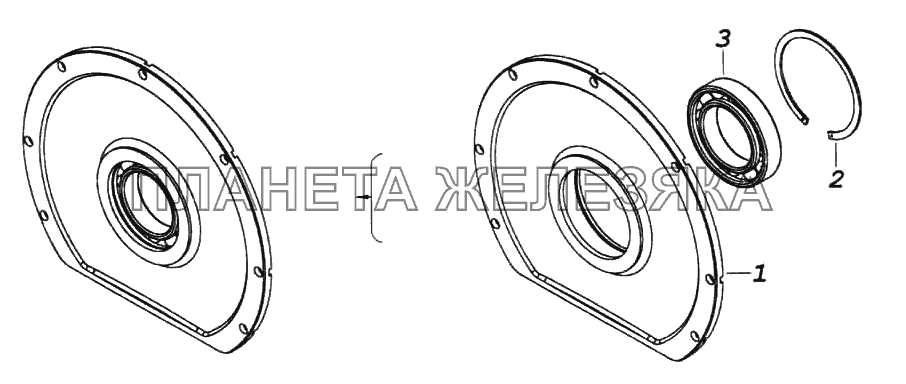 Корпус подшипника КамАЗ-6522